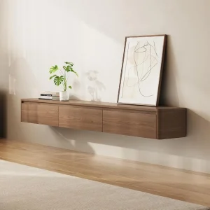 Modern Minimalist Wall-Mounted Media Console for 50–80” TVs
